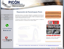 Tablet Screenshot of parachoquespicon.com